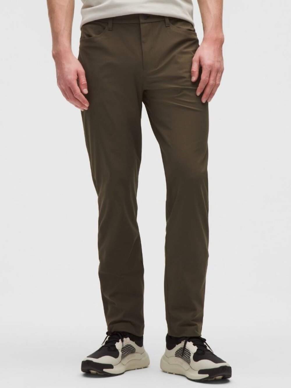 Lululemon ABC 5 Pocket Pants Mens Size 31 Green Smart Casual Business Office 30L
